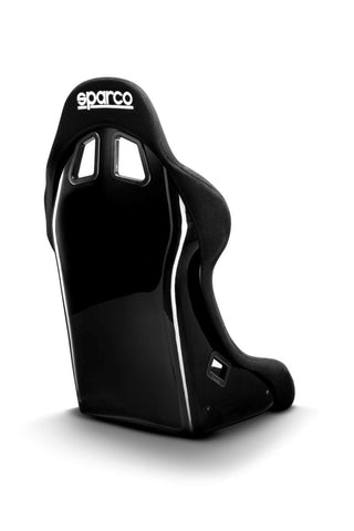 Sparco Evo S QRT Fixed Back Racing Seat Black: Fits Most Models