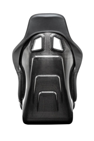 Sparco QRT-C Performance Fixed Back Racing Seat: Fits Most Models w/ Black Stitch and Carbon Fiber Shell