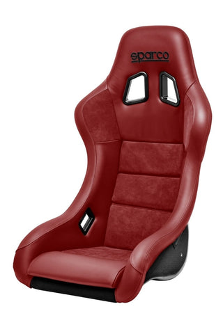 Sparco QRT-C Racing Seat: Fits Most Models w/ Red Stitch and Carbon Fiber Shell