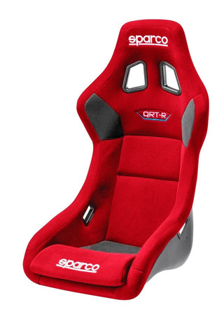 Sparco QRT-R Fixed Back Racing Seat Red: Fits Most Models