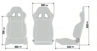 Sparco R100 Reclining Bucket Seat: Fits Most Models
