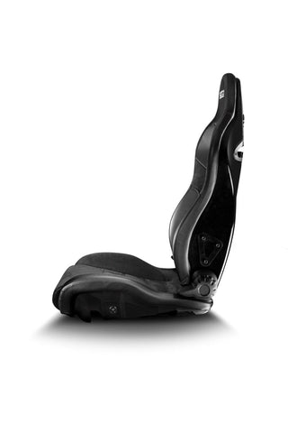 Sparco SPR Reclining Bucket Seat Leather / Microsuede Black: Fits Most Models