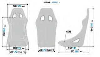 Sparco Sprint Racing Seat: Fits Most Models