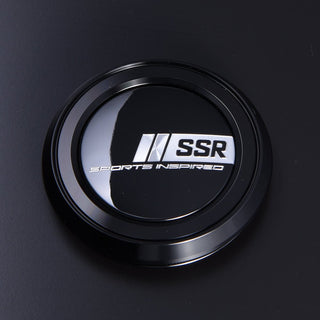 SSR Black Aluminum Center Sports Inspired Cap B-Type Super Low: Fits 5x114.3 GTX01, GTX03