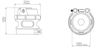 Turbosmart GenV RacePort Blow Off Valve: Fits Most Models