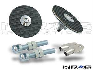 NRG Innovations Carbon Fiber Hood Pins / Lock Kit