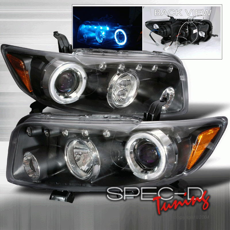 Spec D Projector Halo Headlights (Black): Scion xB 2008 - 2010 (xB2)