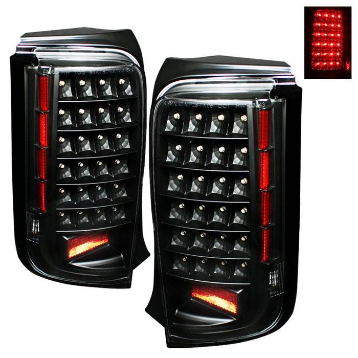Spyder Black LED Tail Lights: Scion xB 2008 - 2010 (xB2)