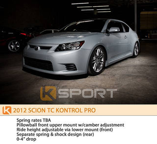 K Sport Kontrol Pro Coilovers: Scion tC 2011 - 2016 (tC2)