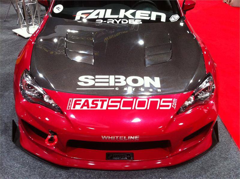 Seibon TS Carbon Fiber Hood: Scion FR-S 2013-2016; Toyota 86 2017-2018; Subaru BRZ 2013-2018