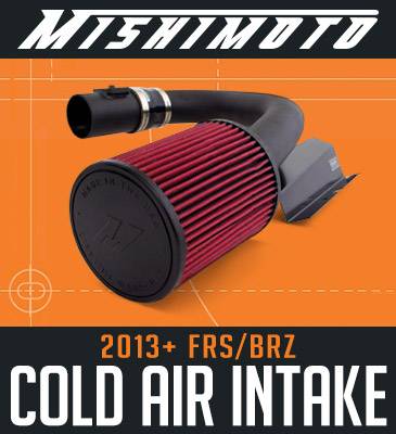 Mishimoto Cold Air Intake: Scion FR-S 2013-2016; Toyota 86 2017-2020; Subaru BRZ 2013-2020