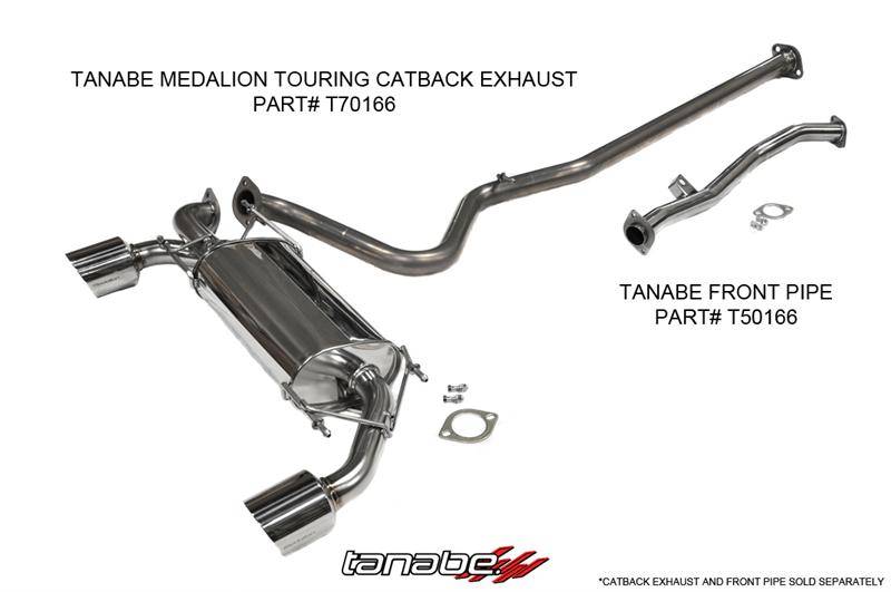 Tanabe Medalion Touring Exhaust System: Scion FR-S 2013-2016; Toyota 86 2017-2018; Subaru BRZ 2013-2018