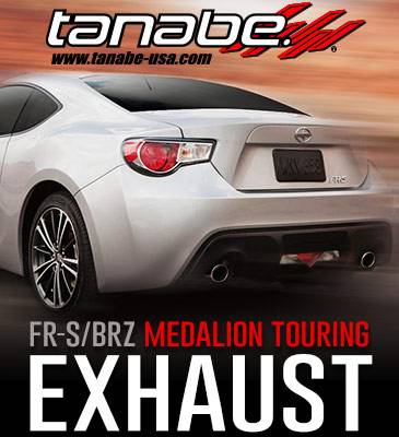 Tanabe Medalion Touring Exhaust System: Scion FR-S 2013-2016; Toyota 86 2017-2018; Subaru BRZ 2013-2018