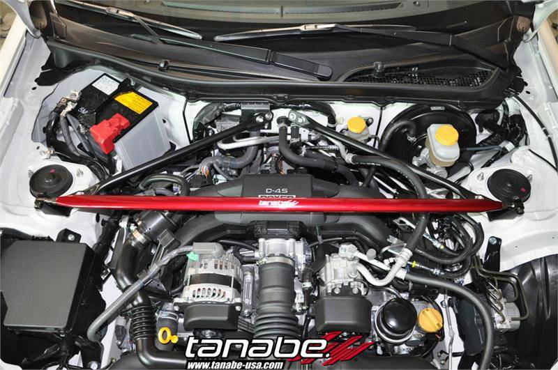 Tanabe Sustec Front Strut Bar: Scion FR-S 2013-2016; Toyota 86 2017-2018; Subaru BRZ 2013-2018