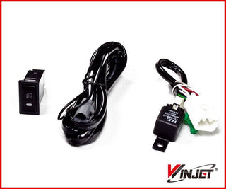 Winjet Lower Grille w/ Fog Lights (Clear): Scion tC 2005 - 2010