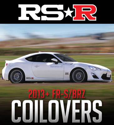 RS-R Sports-I Club Racer Coilovers: Scion FR-S 2013-2016; Toyota 86 2017-2018; Subaru BRZ 2013-2018