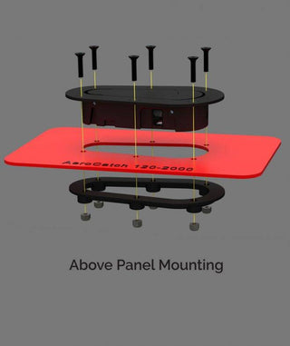 AeroCatch Flush Hood Pin and Latch Kit (Universal) BLACK