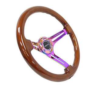NRG Innovations RST-018 Wood Deep Dish Steering Wheel (350mm)