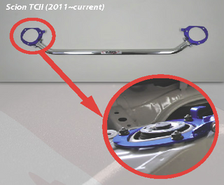 Cusco OS Front Strut Bar: Scion xB 2008 - 2015 (xB2)